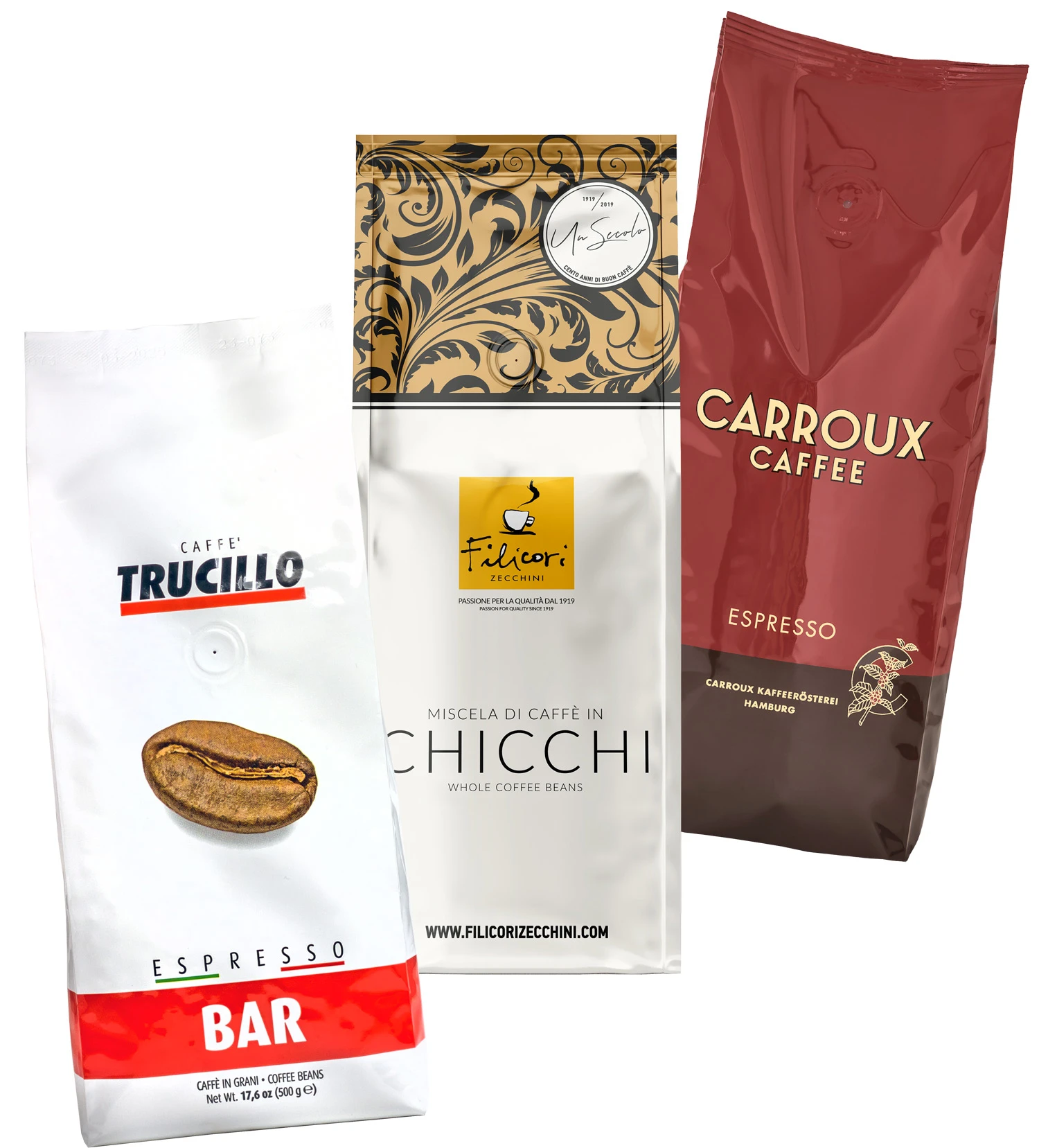 Säurearme Espressokaffees Probierset 1 Säurearme Espressokaffees Probierset