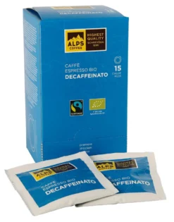 Alps Coffee Koffeinfreie Bio Pads, Kaffeepads