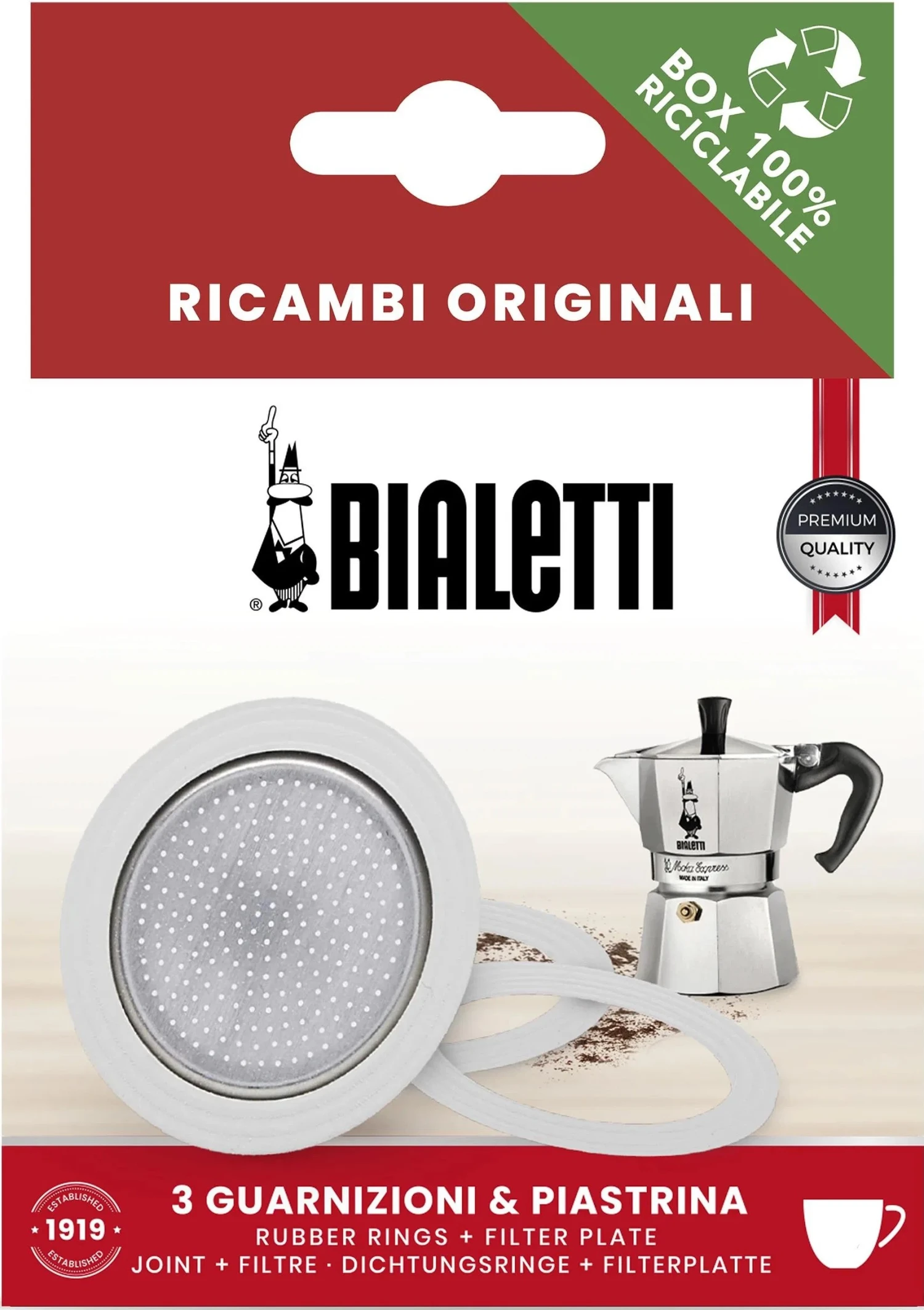Bialetti Dichtungen Und Filter 3 Und 4 Tassen 1 Bialetti Dichtungen Und Filter 3 Und 4 Tassen