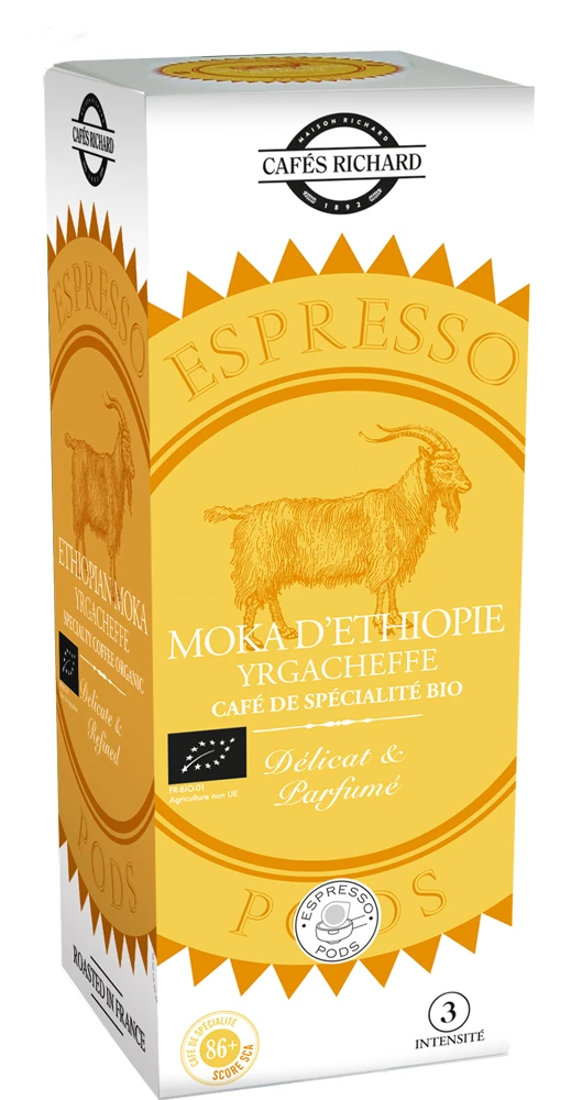 Cafés Richard Moka Äthiopien ESE Pads 1 Cafés Richard Moka Äthiopien ESE Pads