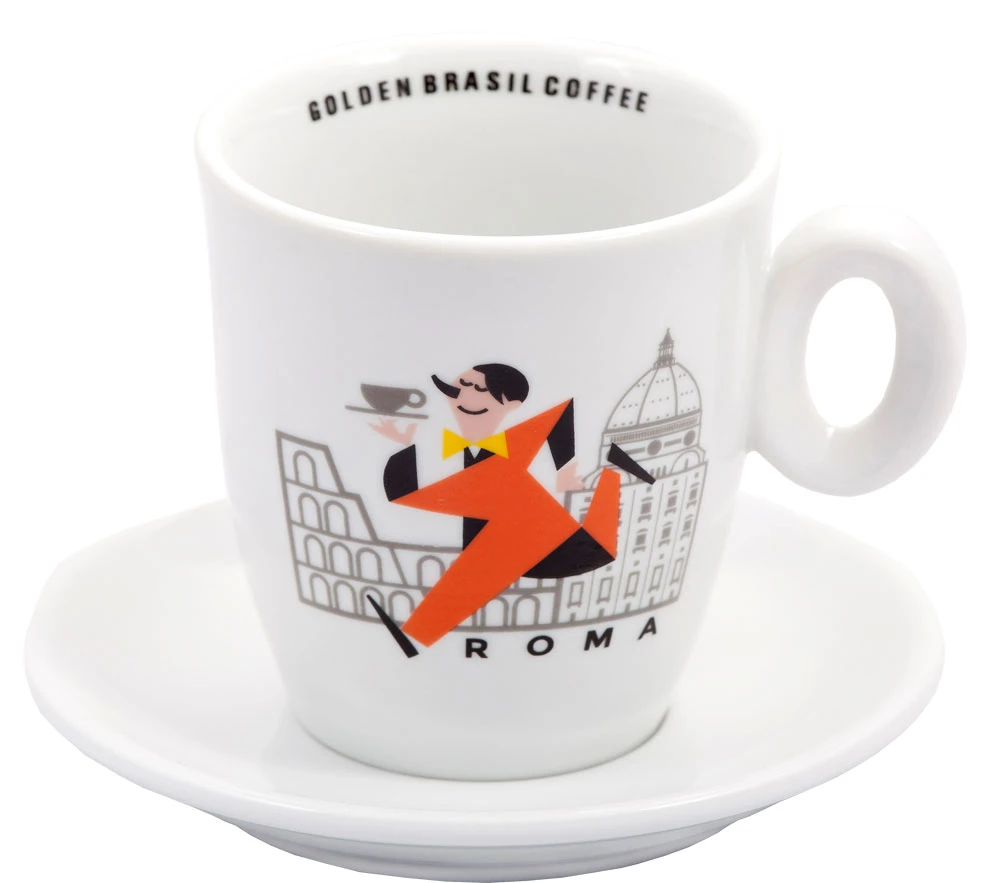 Golden Brasil Milchkaffeetasse 1 Golden Brasil Milchkaffeetasse