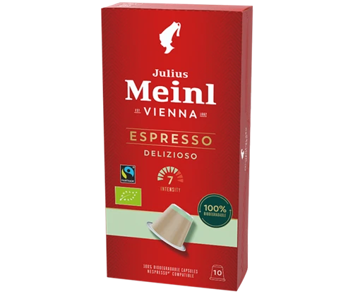Julius Meinl Delizioso - BIO Fairtrade Nespresso®*-kompatible Kapseln 1 Julius Meinl Delizioso - BIO Fairtrade Nespresso®*-kompatible Kapseln