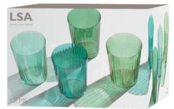 LSA Gems Tumbler Set Jade 5 LSA Gems Tumbler Set Jade -Kaffeegetränke Tumbler Jade Packung