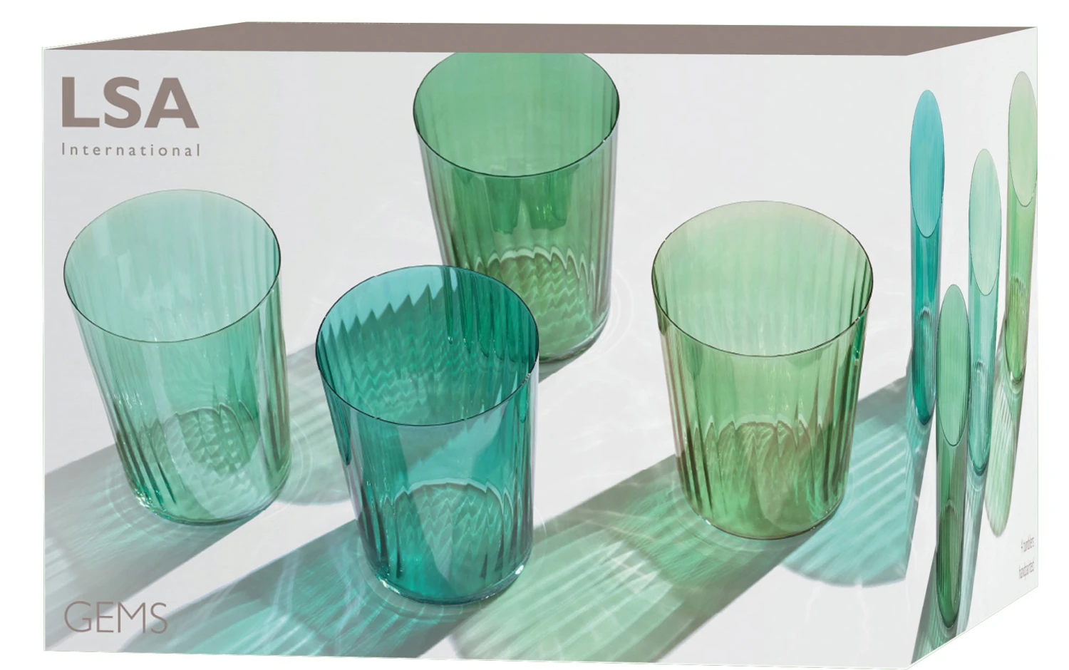 LSA Gems Tumbler Set Jade 3 LSA Gems Tumbler Set Jade – Bild 3