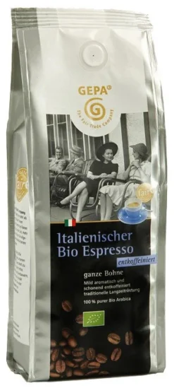 GEPA Italienischer Bio Espresso Entkoffeiniert