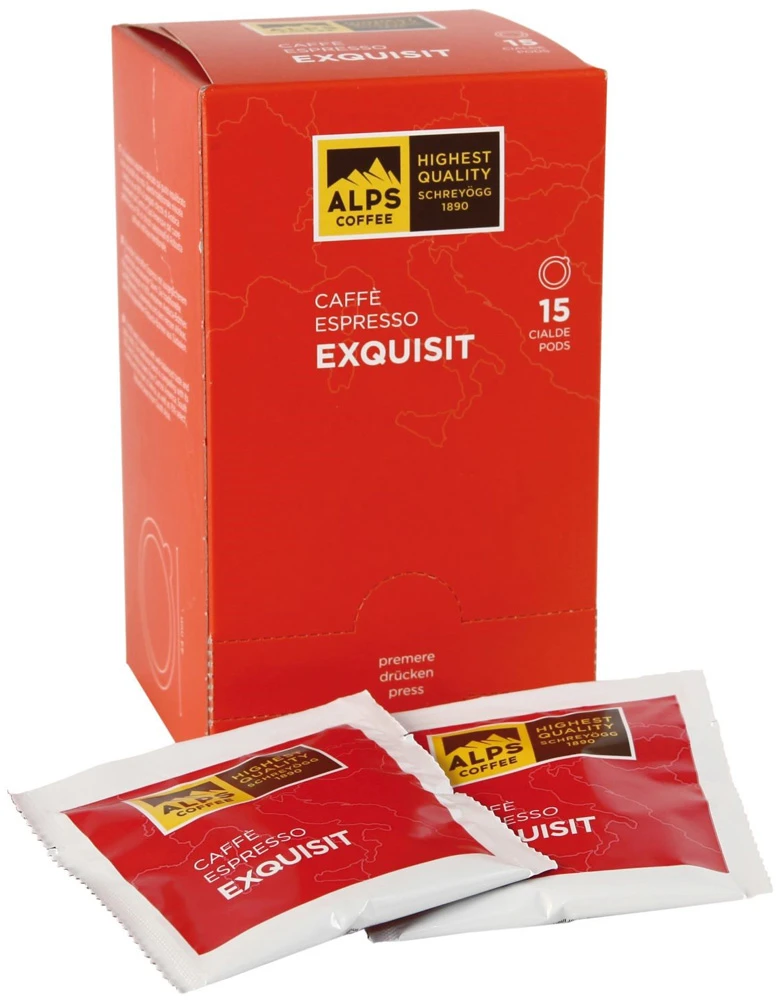 Alps Coffee Exquisit Espresso Pads - Kaffeepads 1 Alps Coffee Exquisit Espresso Pads - Kaffeepads