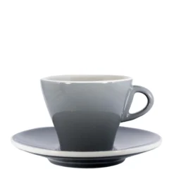 Cappuccinotasse Bunt - Quarzgrau