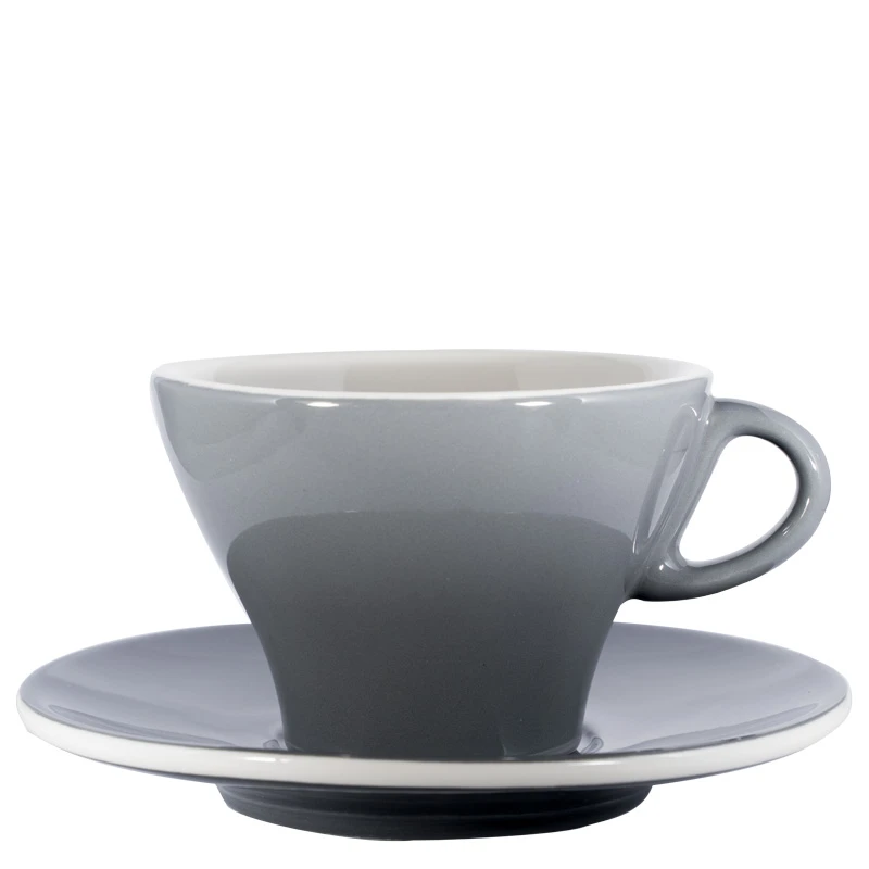 Milchkaffeetasse Bunt - Quarzgrau 1 Milchkaffeetasse Bunt - Quarzgrau