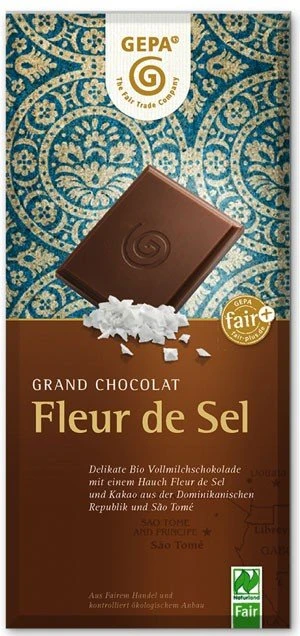 GEPA BIO Schokolade Fleur De Sel 1 GEPA BIO Schokolade Fleur De Sel