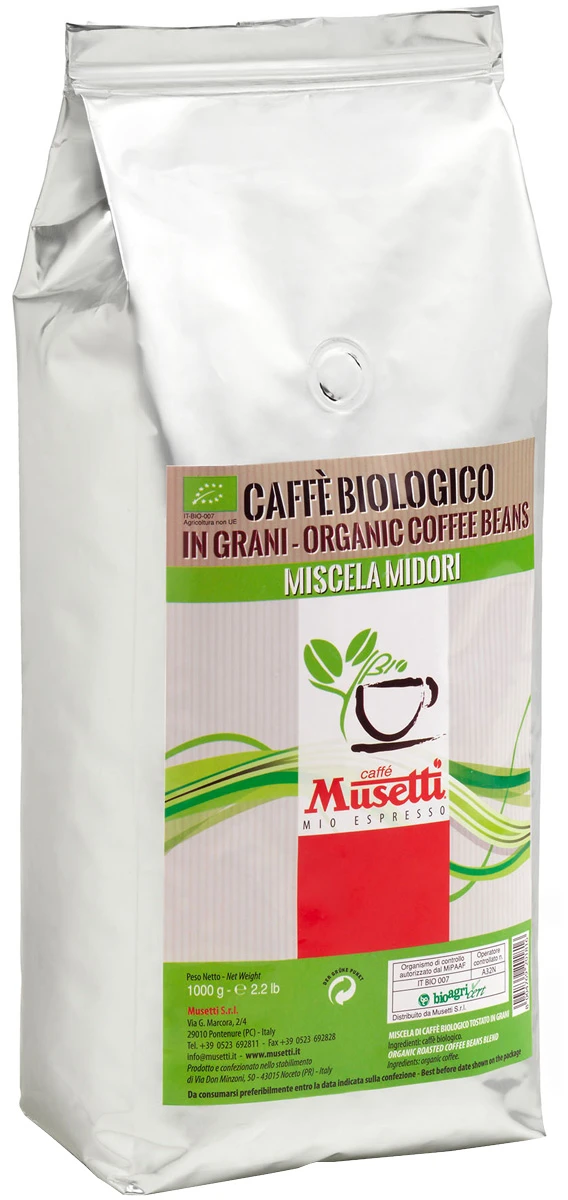 Musetti Espresso Bio Miscela Midori 1 Musetti Espresso Bio Miscela Midori